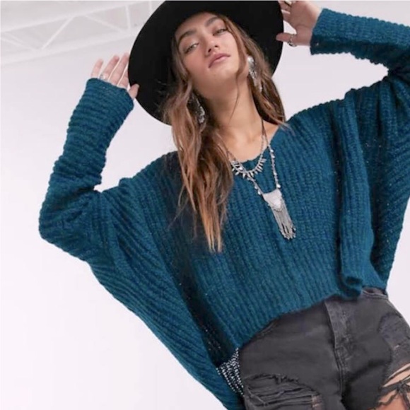 Free People Sweaters - Free People Lagoon Moonbeam Sweater, Sm